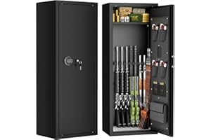 Bonusall 12-15 Gun Safe for Rifles,Fireproof Gun Safe for Rifles and Pistols,Rifle Safes for Home with Digital Keypad,Adjustable Shelves & Handgun Pockets