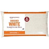Amazon Grocery, Enriched White Long Grain Rice, 5 Lb