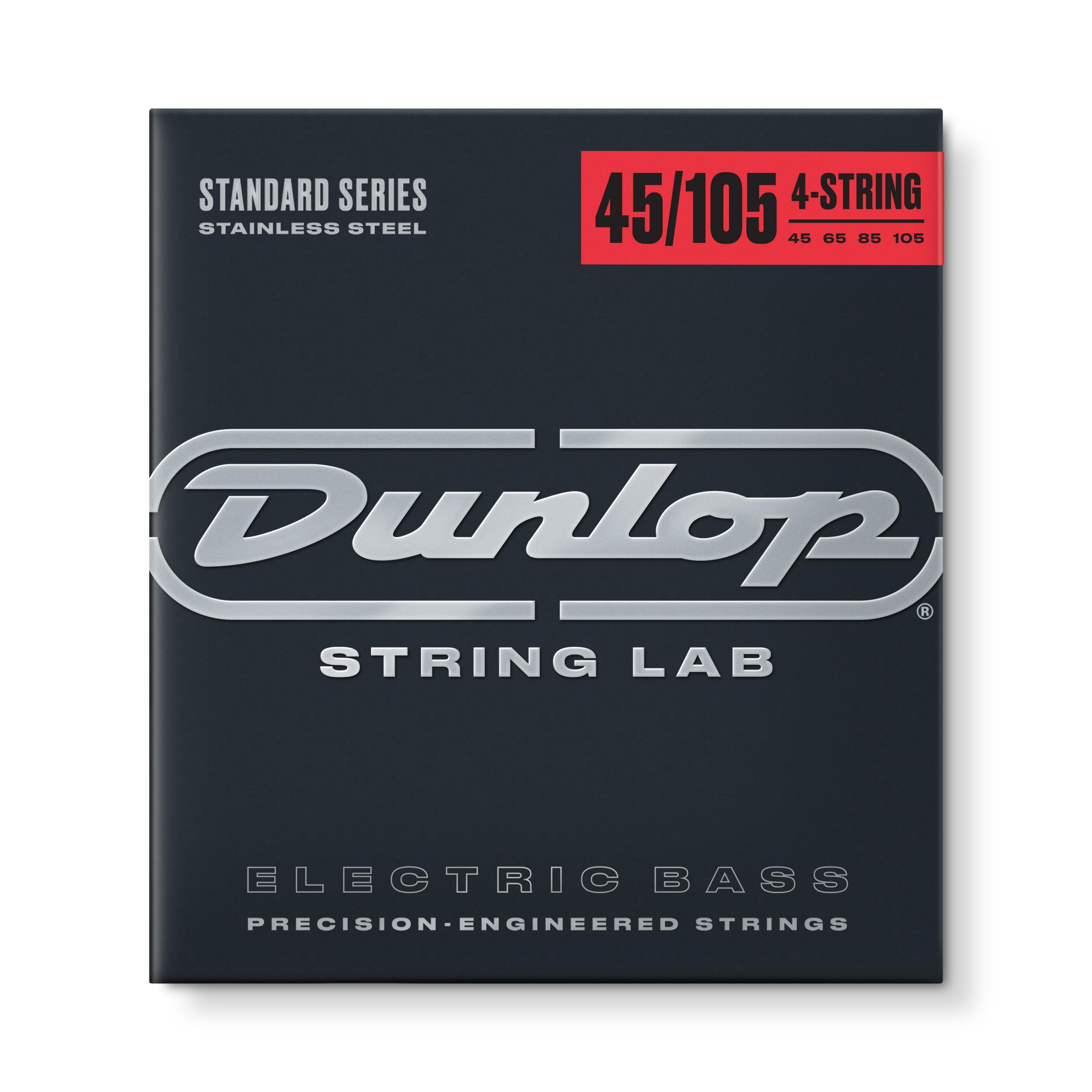 Dunlop DBS45105 4 String 45-105 Stainless Steel Bass Guitar Strings — image 1
