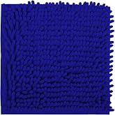 Locker Rug School Rugs Carpet Chenille 100% Microfiber Locker Carpet with Non Skid Backing Locker Decorations (Blue, 10x10Inches)