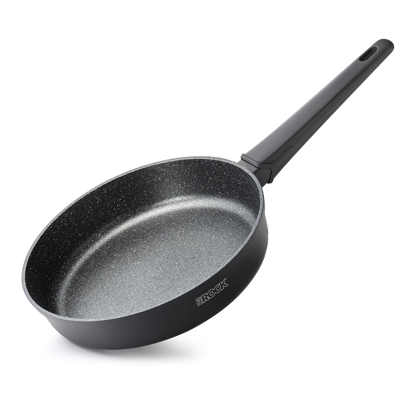 Photo 1 of THE ROCK SOHO 9.5-Inch Non Stick Frying Pan – Nothing Sticks, Never Warps, Lasts Longer, Healthy Skillet with Heat-Resistant Handle, PFOA Free, Oven & Dishwasher Safe, Black