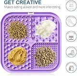 Azyh 2 Licking Mat for Dogs & Cats with 77 Suction Cups 20x20 cm view 3