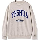 Guiding Cross Fall Oversized Crewneck Sweatshirt for Women Men Yeshua
