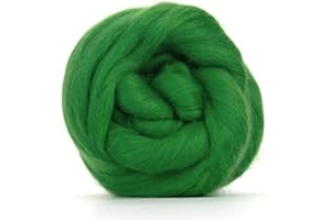 Revolution Fibers Merino Wool Roving | Premium Combed Wool Top | 22 Micron, Perfect for Felting Projects, Spinning, Wall Hangings and Tapestry (Lawn)