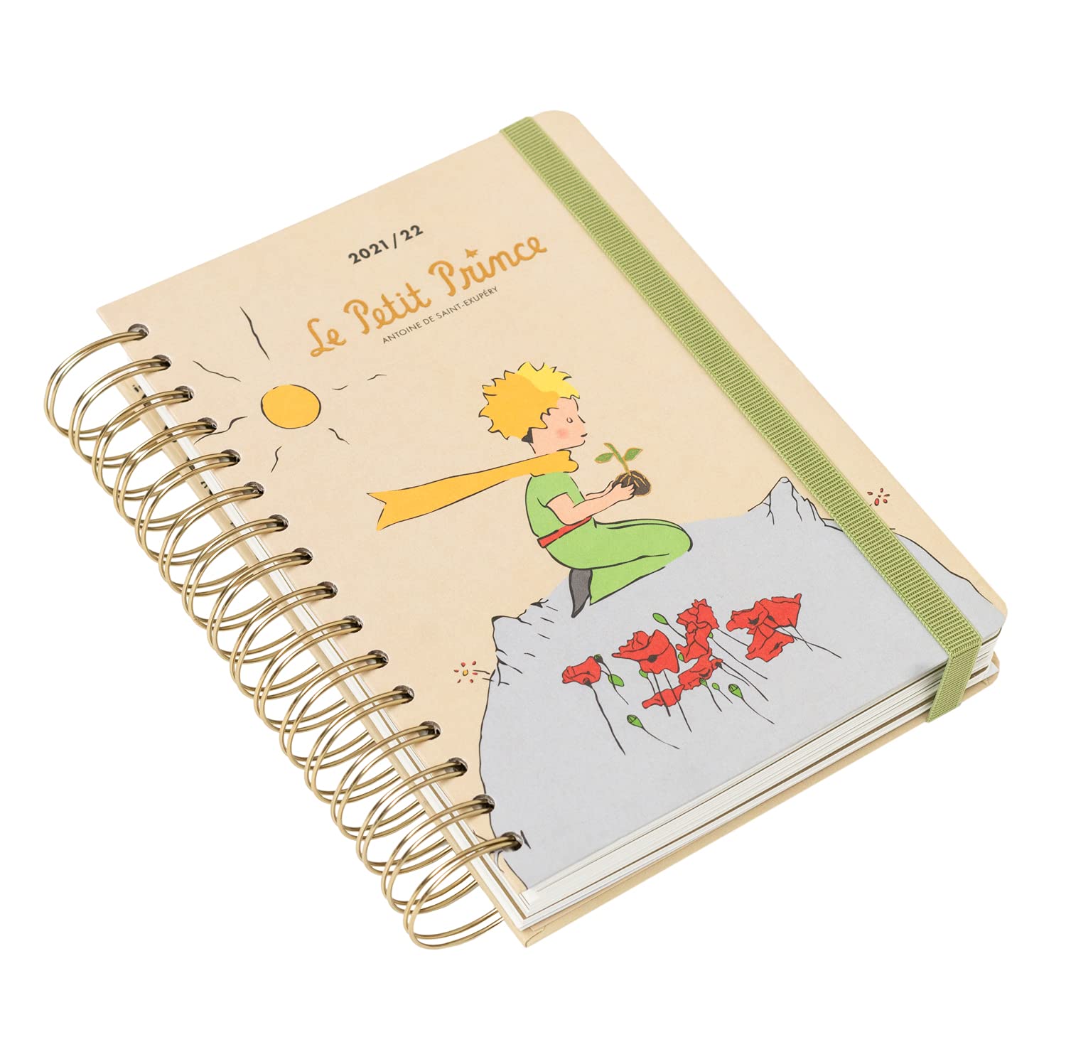 Kokonote: Official The Little Prince Academic Diary 2021-2022 A5 Day To Page - 12 Months Mid Year Diary August 2021 - July 2022 By Kokonote