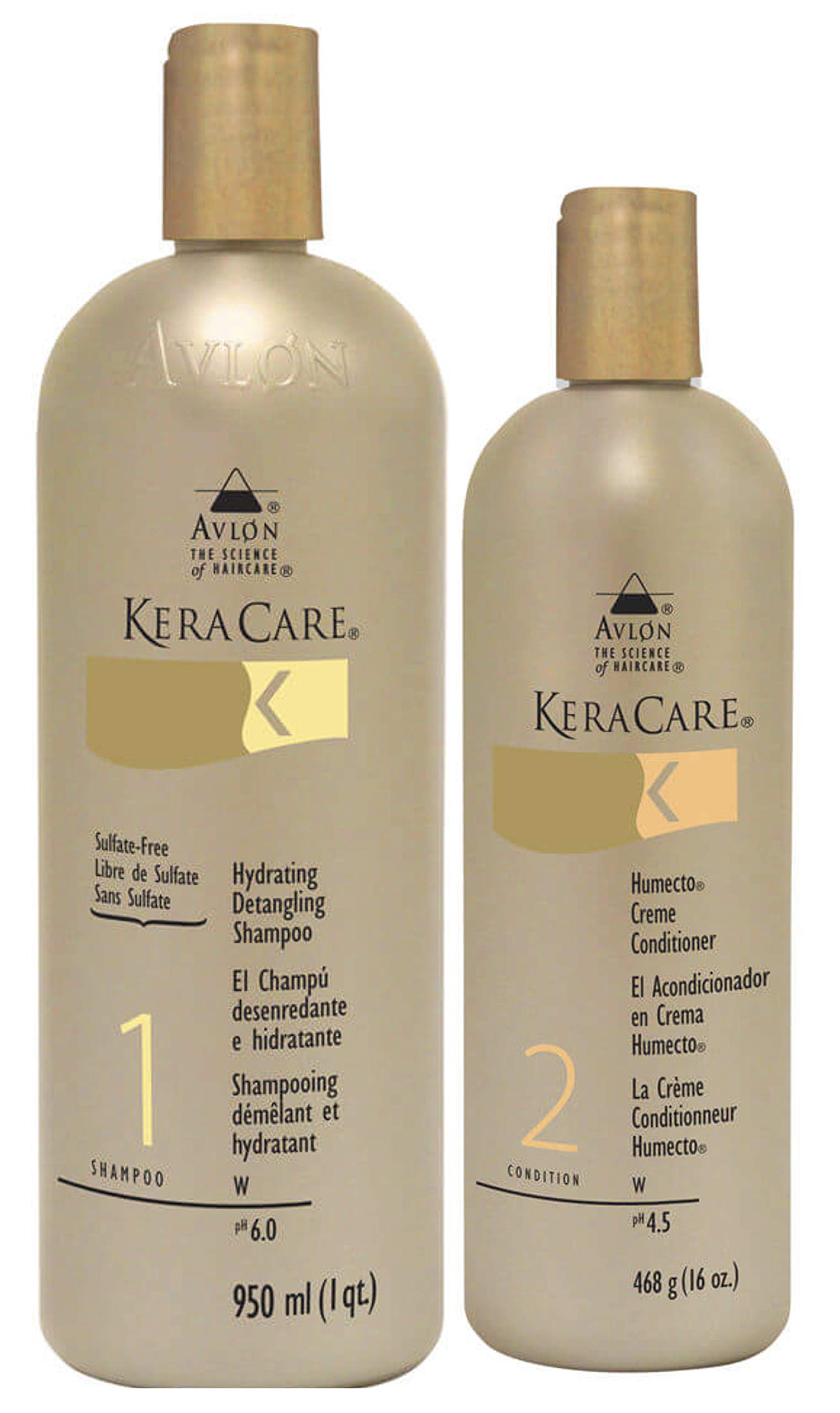 Avlon Keracare Hydrating Detangling Shampoo 950ml & Humecto Creme Conditioner 468g