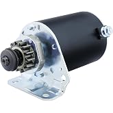 BDELI Steel Gear Starter for Briggs &amp; Stratton 14 Teeth 5777N 593934 693551 | 030221 33R877, 12 12.5 13 14 14.5 15.5 16 16.5 17 17.5 18 18.5 19.5 HP Cub Cadet RTZ LT John.Deere D100 105 Holland Toro