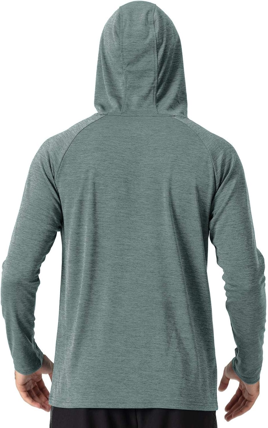 Rdruko Men's Active Gym Muscle Bodybuilding Long Sleeve Hoodies Workout Running Hooded Sweatshirts: Clothing