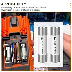 （5Pcs） 69399 Fuse for Klein Tools MM720 Digital