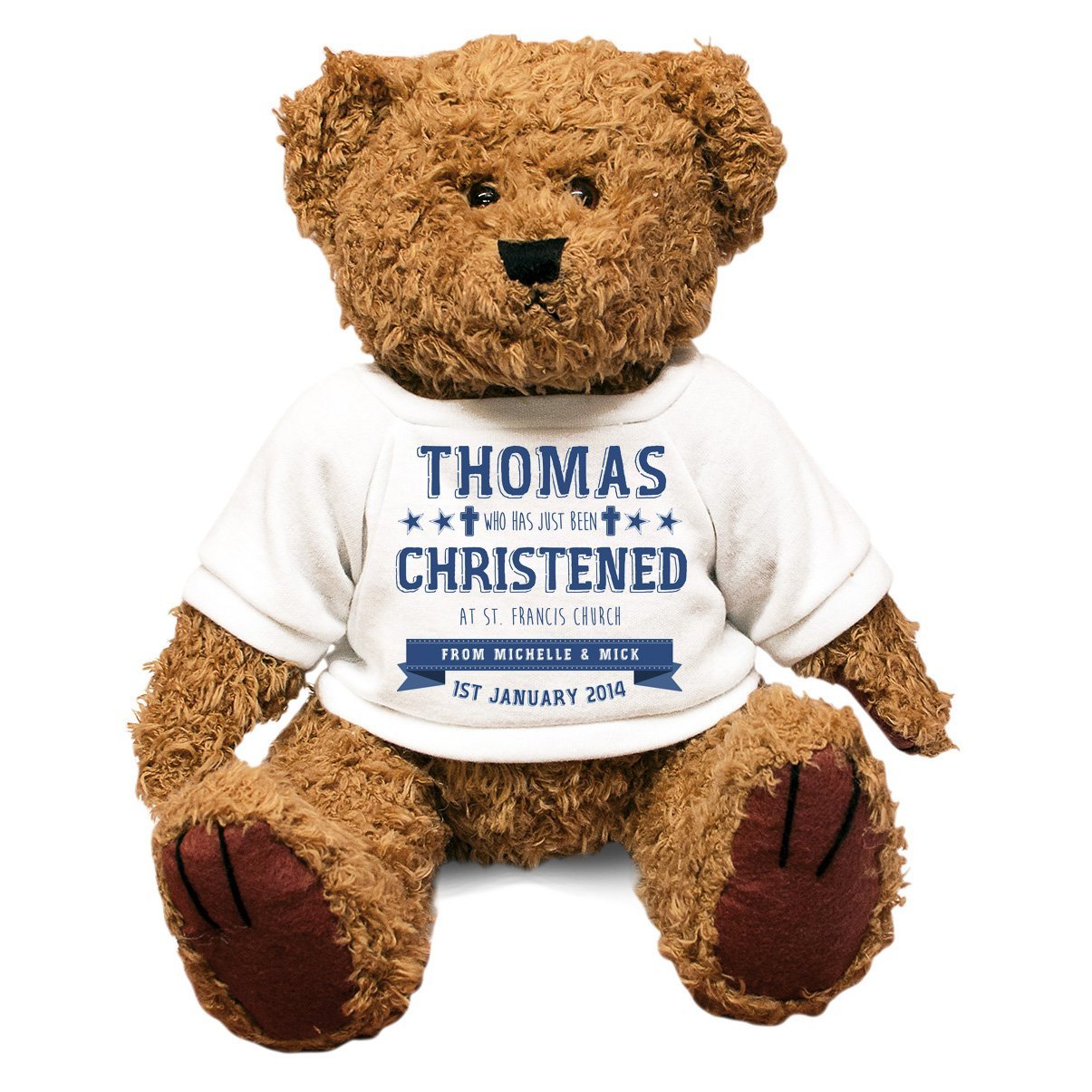 big personalised teddy bear