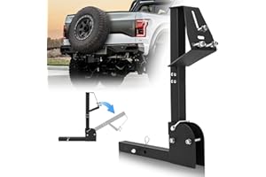 Panoyu Hitch Spare Tire Carrier Universal Hitch Spare Tire Mount Trailer Hitch Spare Tire Mount with 2 Inch Receiver