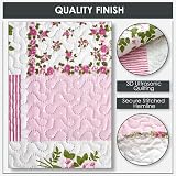 Emma Barclay Cotswold Quilted Patchwork Bedspread Set Pink King view 3