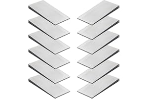 4 PCS Steel Flange Wedges, Metal Wedges Shims for Leveling, 4" x 2" Triangle Steel Wedge for Welding & Metal Lathe Alignment
