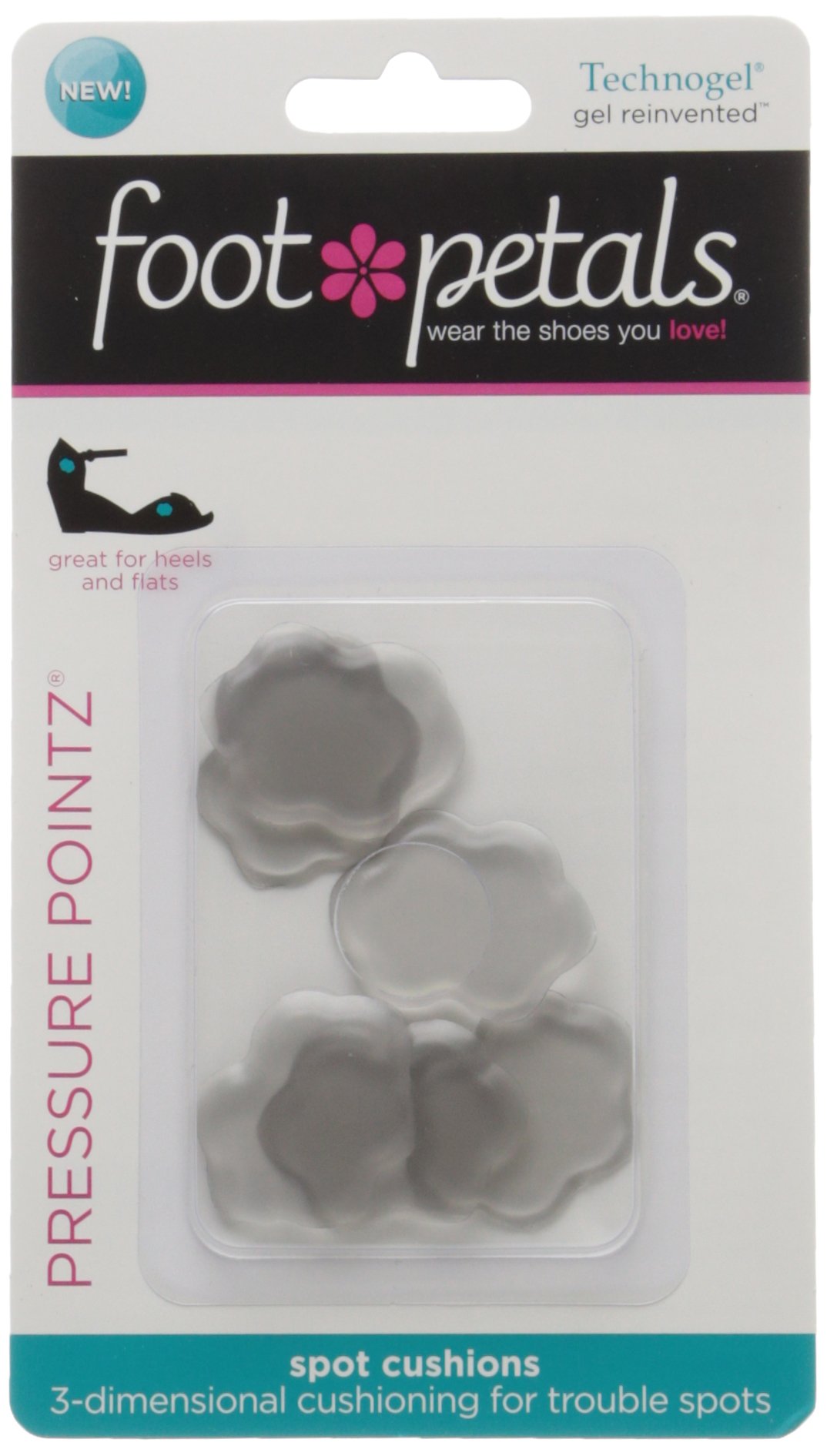 Foot Petals Killer Kushionz Shoe Cushion InsolesClear