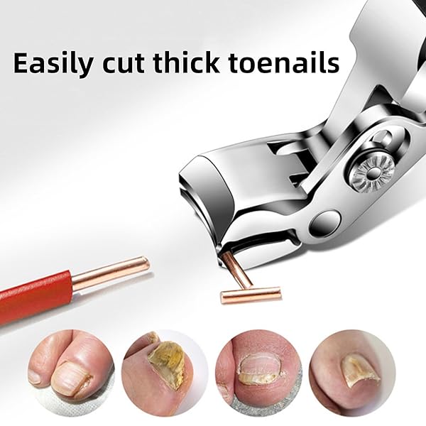 TOENAIL CLIPPERS FOR SENIORS, 2025 NEW LONG HANDLED TOENAILS CLIPPERS FOR THICK TOENAILS, WIDE JAW OPENING NAIL CLIPPER FOR MEN, HEAVY DUTY INGROWN TOENAIL CLIPPER NAIL CUTTER DOTMALLS CLIPMASTER PRO