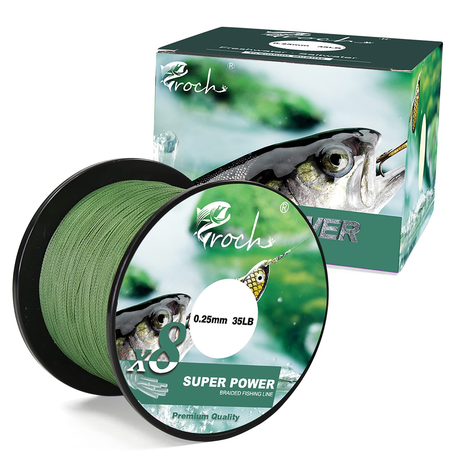 Croch Braided Fishing Line 8 Strands 300 m / 500 m / 1000 m Strong PE Line Colourfast 0.1-0.3 mm 14-45 LB