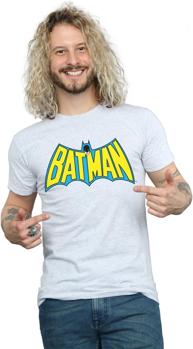 DC Comics Men's Batman Retro Logo T-Shirt
