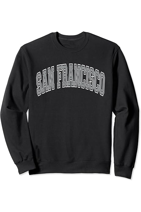 Amazon.com: Santa Monica White Curve Text Antique Effect