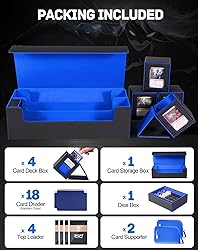 ZLCA MTG Deck Storage Box 5 in 1, Deck Case with 4