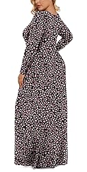 LONGYUAN Womens Long Sleeve Casual Dresses Plus