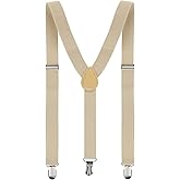 Allegra K Women's Suspenders Metal Clips Adjustable Elastic Band Y Shaped Suspender