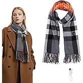 Innonew Heated Scarf for Women, Rechargeable Electric Heating Scarf, Heated Neck Scarfs for Women and Men with 3 Heating Levels, Neck Warmer for Neck Pain Relief and Stiffness