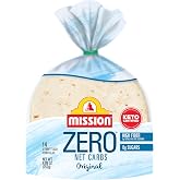 Mission Zero Net Carb Original Tortillas - 0g Net Carbs - Keto Certified - 4.5" Street Taco - 14 Count, 8.89 oz. - Keto Low Carb Tortillas - 4 Pack