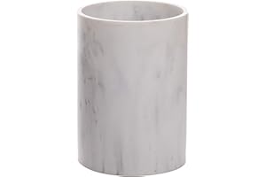 BINO Kitchen Utensil Holder for Countertop, Matte Marble - Utensil Caddy countertop utensil holder Utensil Crocks for kitchen Cooking Utensil Holder Kitchen Utensils Holder Spatula Holder