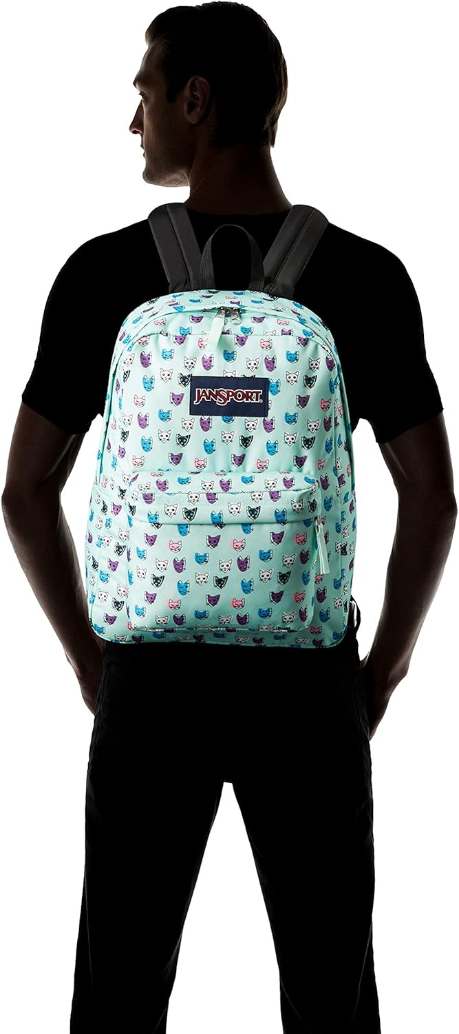 JanSport Superbreak Backpack Brook Grren Cool Cats Luggage & Bags Backpacks
