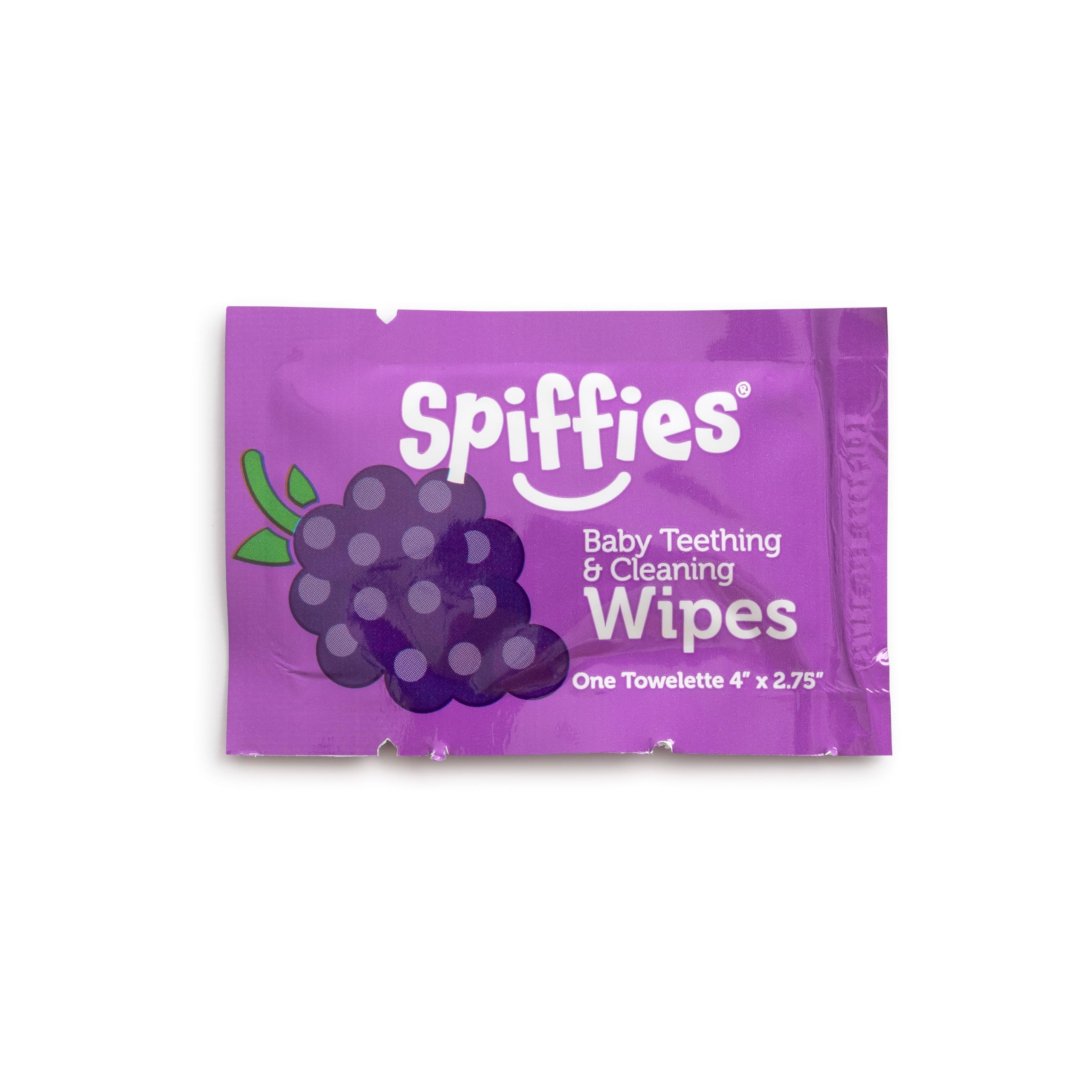 Spiffies Baby Teeth Wipes - Apple & Grape Flavor Variety, Xylitol-Enriched Baby Gum Cleaner & Dental Wipes for Teething Relief and Teeth Cleaning - Safe for Infants & Toddlers, 20 Count (Pack of 3)