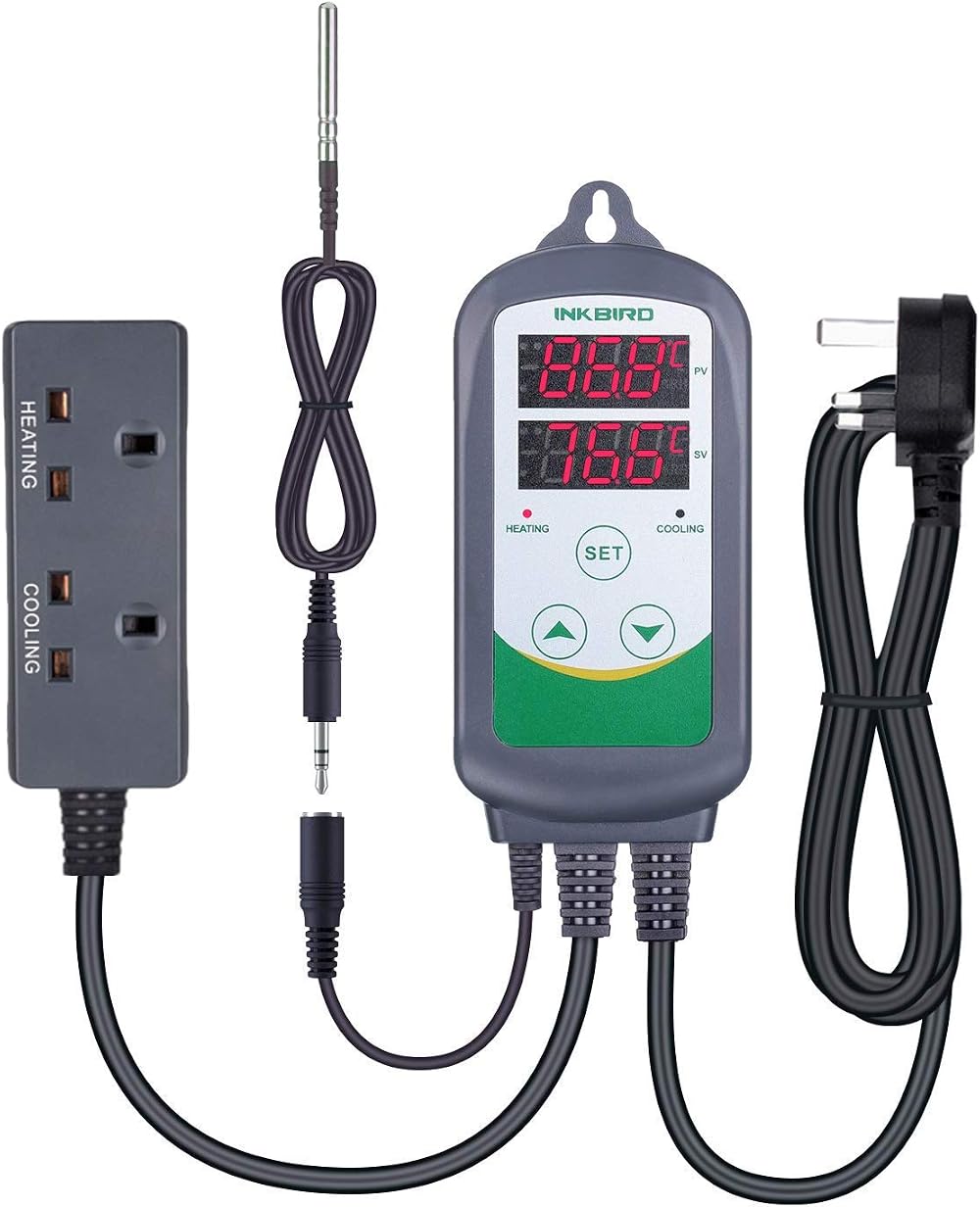 Inkbird ITC-308S Temperature Controller Digital Thermostat with 1.97 in NTC