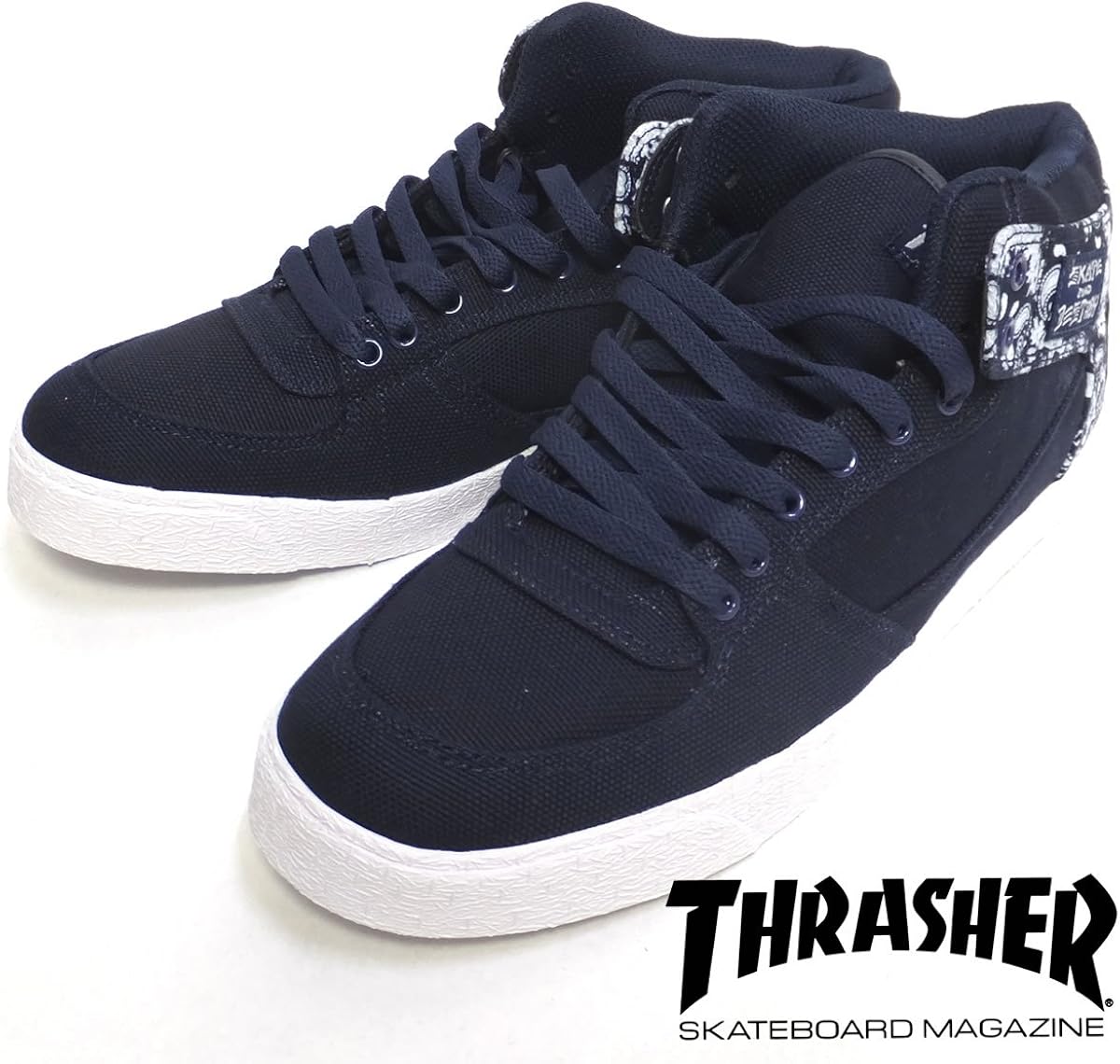 Amazon スラッシャー Thrasher スニーカー スケボー シューズ ペイズリー柄 Tsbdc 140nvbd ネイビー 9 27cm Buchanan Dog Navy Bandana シューズ バッグ