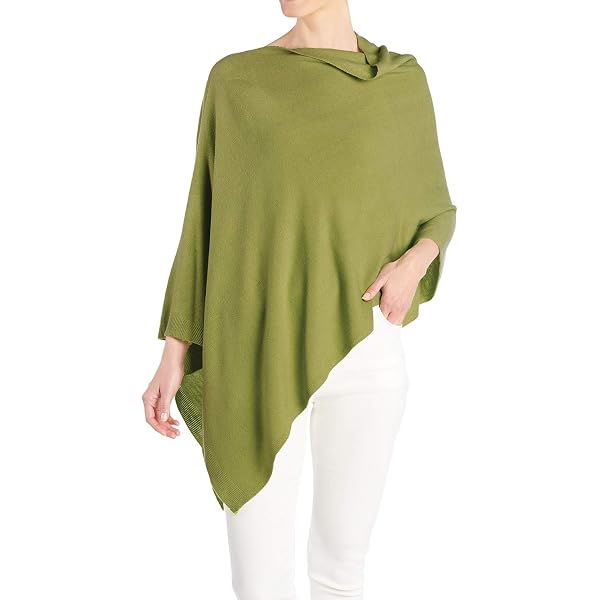 Coco + Carmen Women's Lightweight Poncho Shawl – Open Front Sweater Cape In Mushroom | Versatile Layering Piece, One Size Fits Most