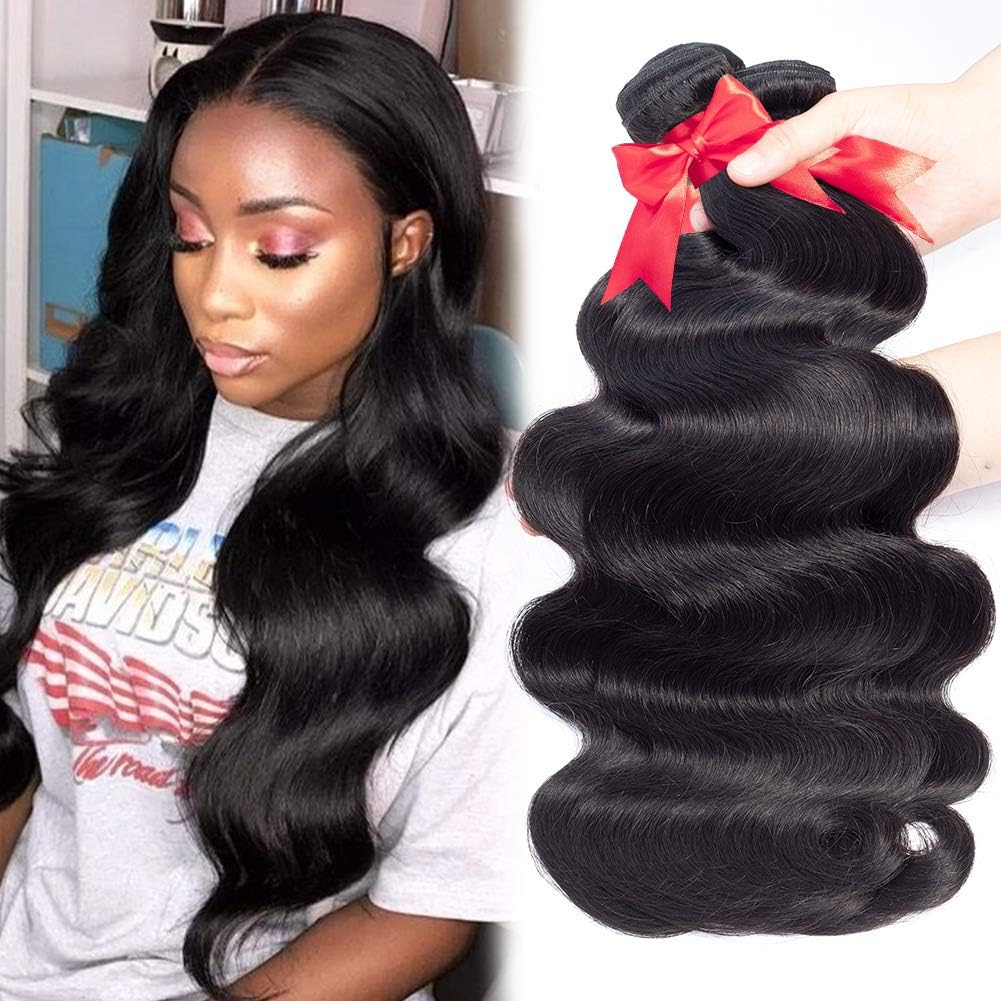 Hermosa Hair Body Wave Brazilian Hair 3 Bundles 20 22 24inch 9A Unprocessed Body Wave Human Hair Bundles Black Color