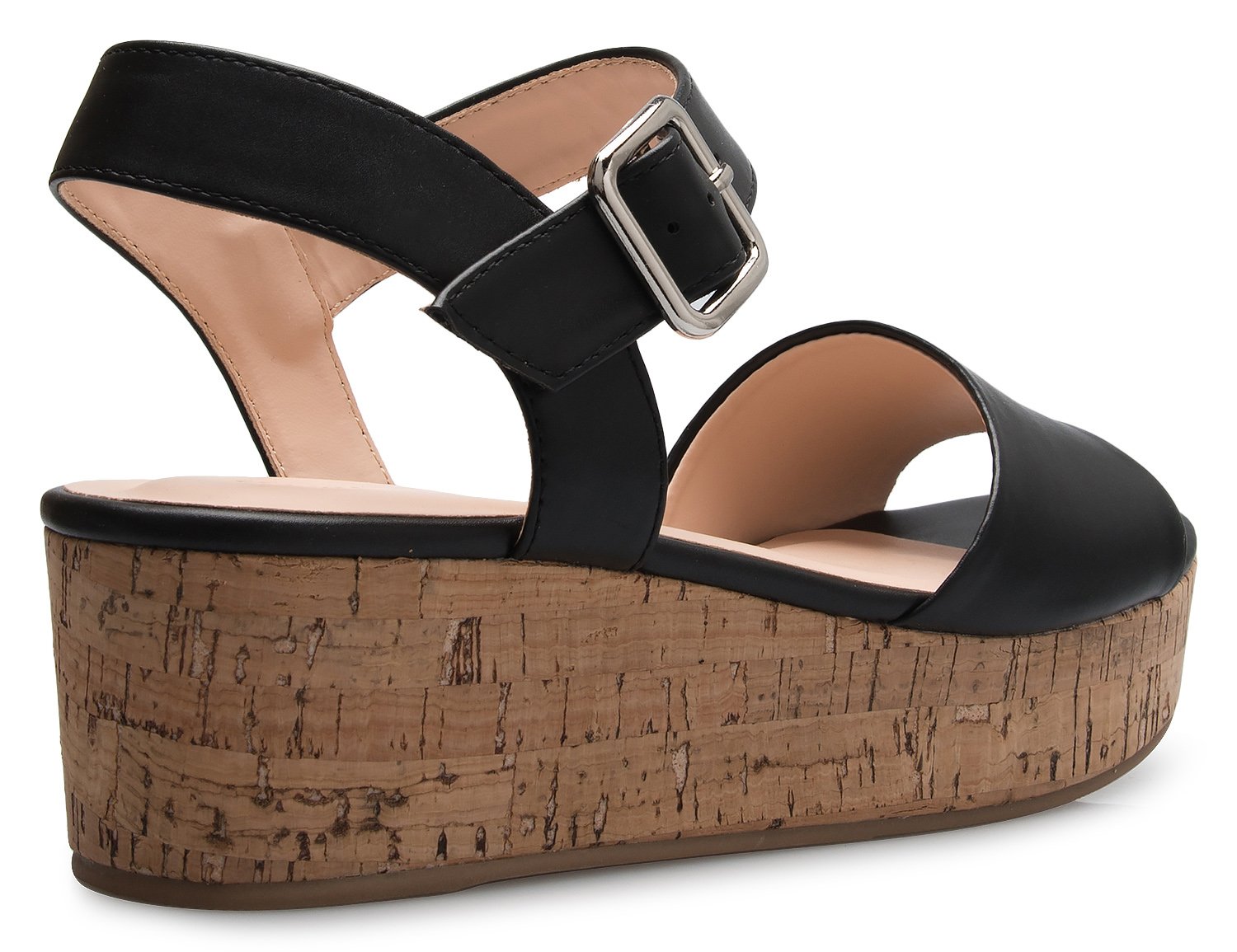 Olivia K Women's Comfort Espadrille Platform Buckle Sandal - Casual Fashion Ankle Strap Summer Sandals - Image 4