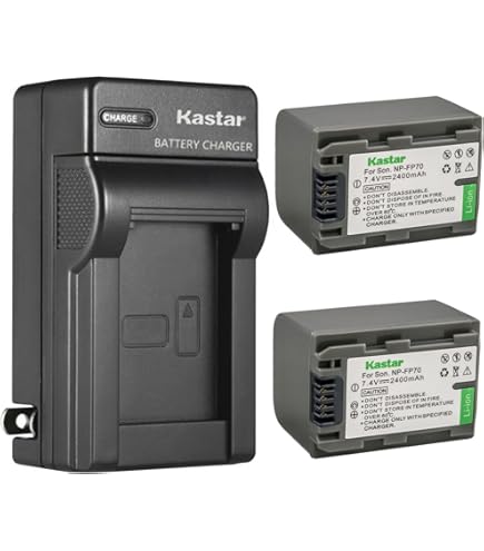 Amazon.com : Kastar 2-Pack NP-FP70 / NP-FP71 Battery Replacement