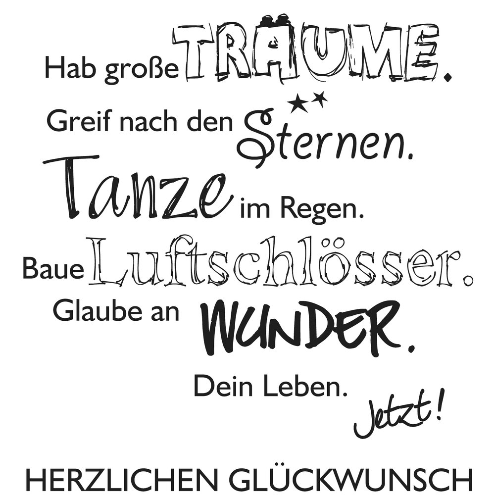 Rayher Wood Mounted Rubber Stamp for Scrapbooking, Card Making and Crafting, Craft Stamp with Text Design, Butterer, 7x7cm, 28981000