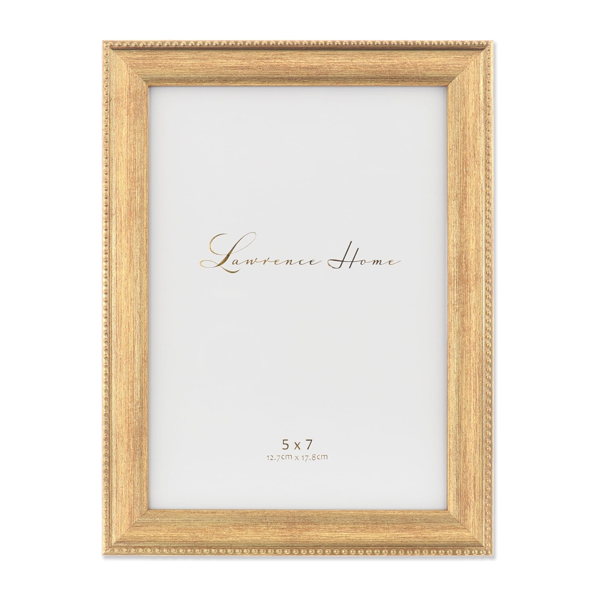 Lawrence Frames Picture Frame, Polystyrene, Gold, 5x7
