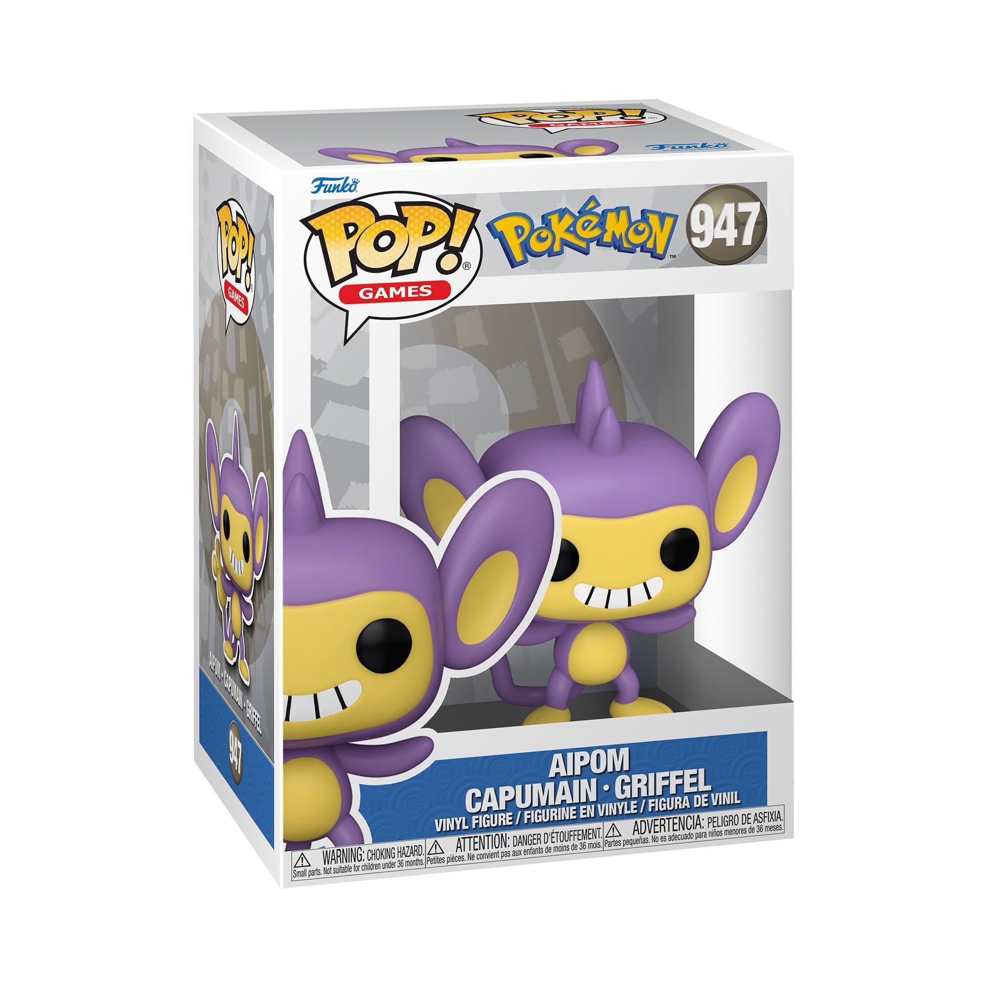 Funko POP! Games: Pokemon - Aipom - Collectable Vinyl Figure - Gift Idea - Official Merchandise - Toys for Kids & Adults - Video Games Fans - Model Figure for Collectors and Display