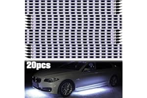 XTAUTO XT AUTO White 12v 15 Led 30cm Car Flexible Waterproof Underbody Light Strip Pack of 20