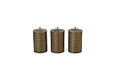 Beeswax Gifts 100% Beeswax Candles Set of 3 Colored