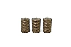 Beeswax Gifts 100% Beeswax Candles Set of 3 Colored