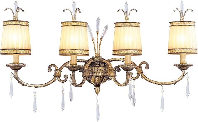 Shop Modern 4 Lights Bathroom Vanity Lighting Golden Wall Sconce For Powder Room L31 Xe5 5 X H 9 On Sale Overstock 29959632