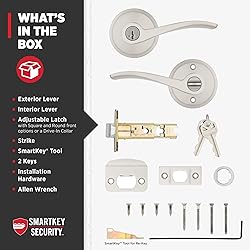 Kwikset Sedona Entry Door Handle with Lock and