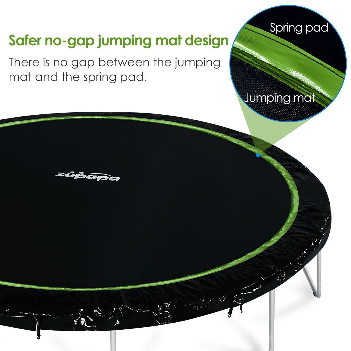 Zupapa 15 14 12 FT TUV Approved Trampoline