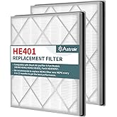 2 Pack HE400 Filter Replacement for Shark Air Purifier 4, Compatible with Shark HE400 HE401 HE402 HE405 Filter Replacement, 3-In-1 Activated Carbon Filter and H13 True HEPA Filter