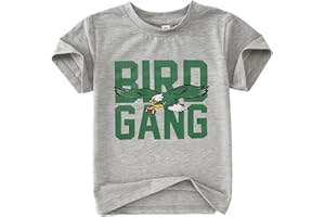 KEKEMI Toddler Boy Girls Football Ballgame Shirts Sundays for The Birds T-Shirt Game Day Outfit Sport Tees Football Fan Tops