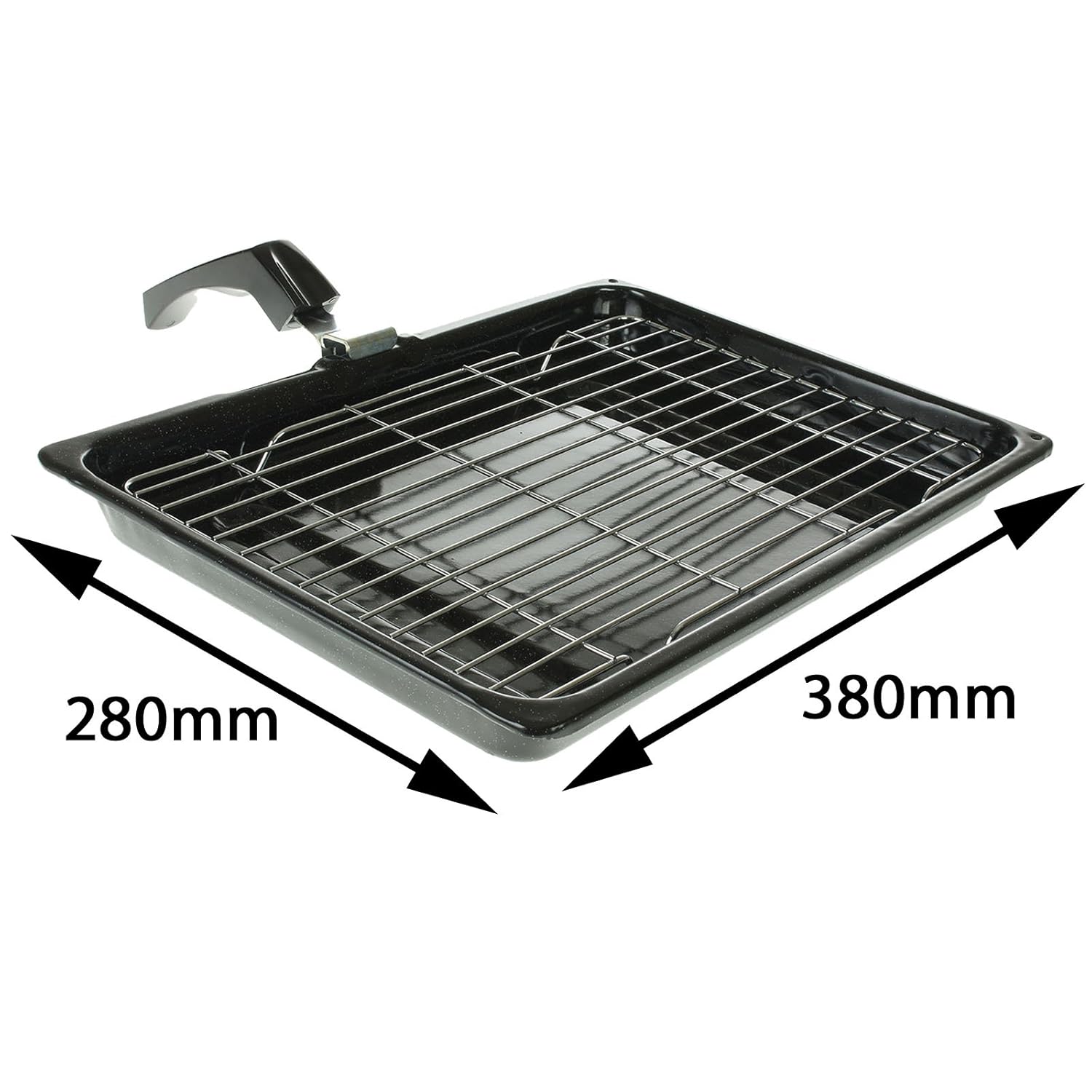 Spares2go Universal Oven Cooker Grill Pan Rack Handle Adjustable