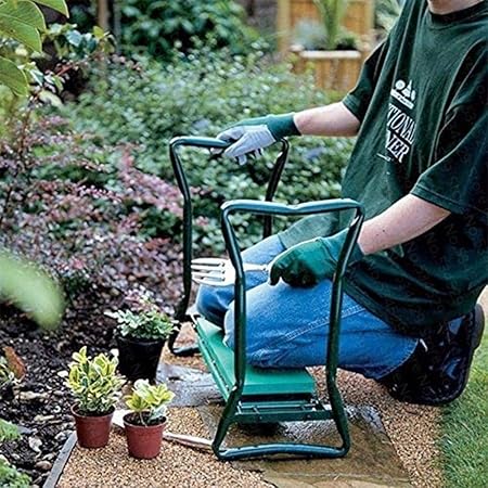 Zxl Siege De Genou De Jardin Avec Poignees Avec Coussin A Genoux Epaissi Banc De Jardinage Tabourets De Jardin Tabouret Pliable Avec Sac A Outils Pochette Banc De Rempotage Amazon Fr Cuisine
