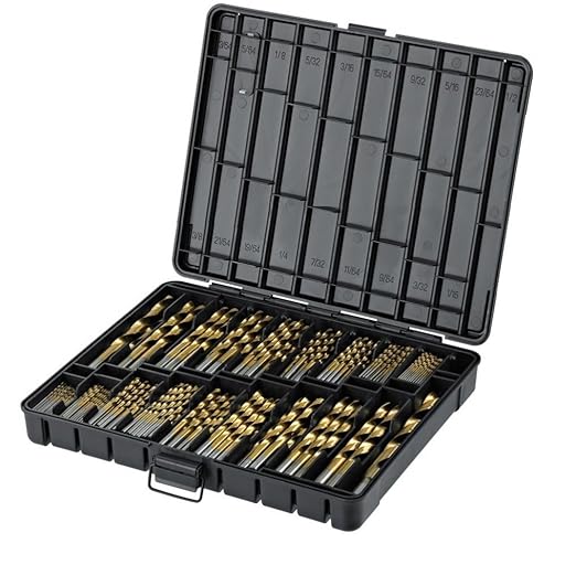 Titanium Drill Bit Set for Metal 230pc Kit Coated HSS